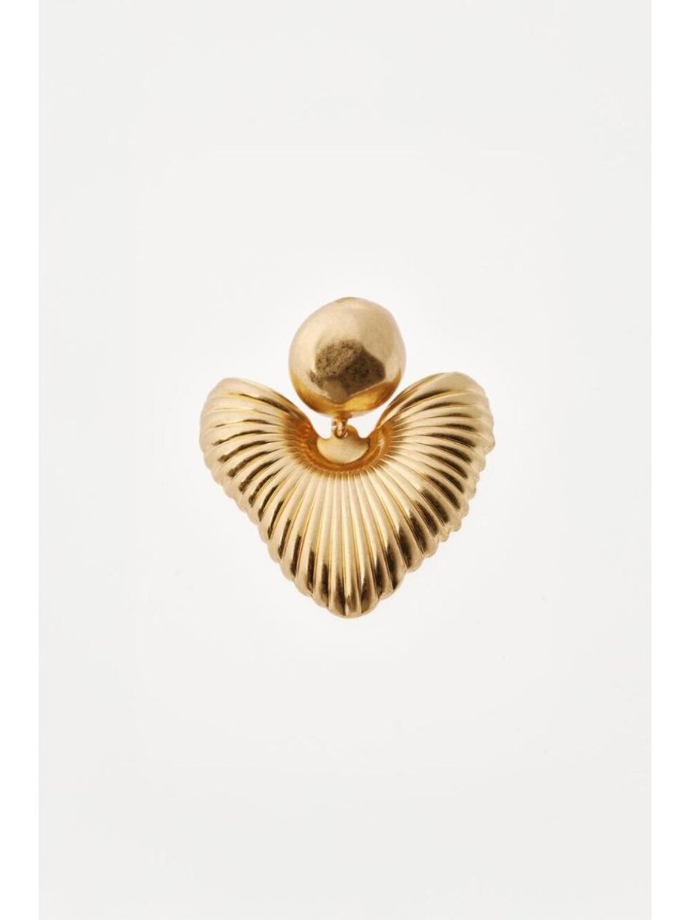 ZARA WILLY CHAVARRIA X ZARA MAXI HEART BUTTON EARRINGS